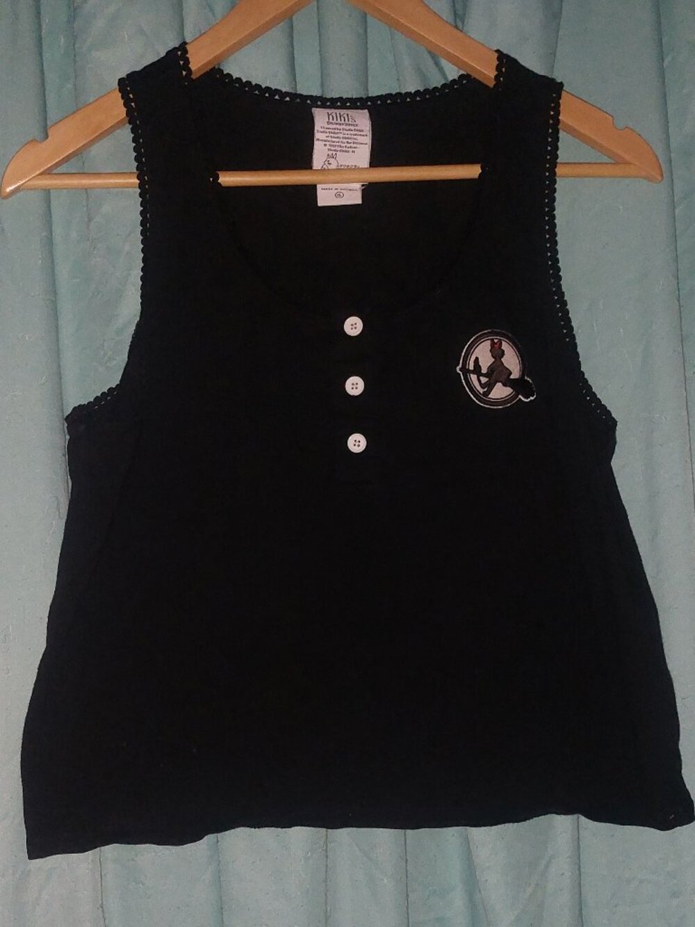 Kiki's Delivery Service Silhouette Patch Girls Tank Top